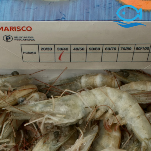 바다더해 에콰도르 흰다리새우 3040 2kg 새우장 일식집